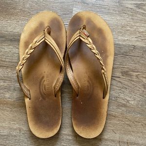 Womens Flirty Braidy Rainbow Flipflops